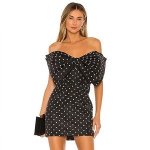Bardot Spot Bow Dress in Polka! New with tags!
